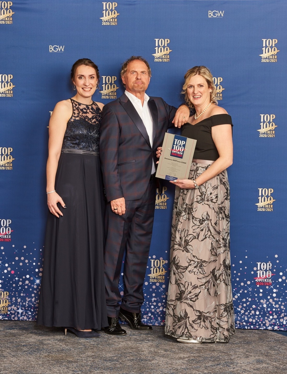 TOP 100 Optiker 2022/2023 - INHABERGEFÜHRTE MITTELSTÄNDISCHE UNTERNEHMEN, AUSGEZEICHNET FÜR BESONDERE KUNDENORIENTIERUNG VOM BGW INSTITUT FÜR INNOVATIVE MARKTFORSCHUNG, ESSEN Mehr Infos: www.top100optiker.de